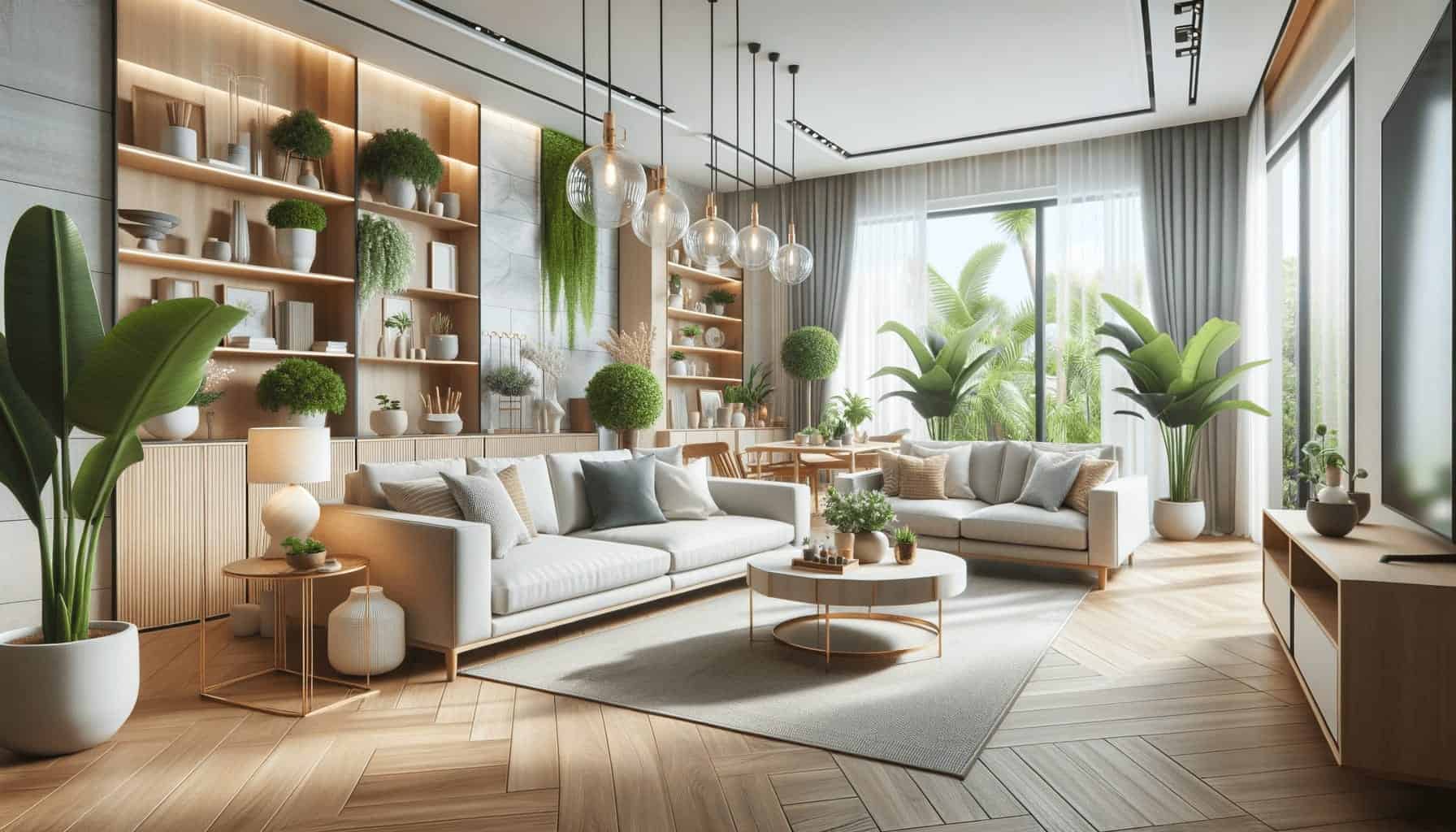 DALL·E 2023 10 17 12.22.14 Photo of a beautifully renovated living room with modern furniture natural lighting and indoor plants representing a successful DIY home improvemen DALL·E 2023 10 17 12.22.14 Photo of a beautifully renovated living room with modern furniture natural lighting and indoor plants representing a successful DIY home improvemen