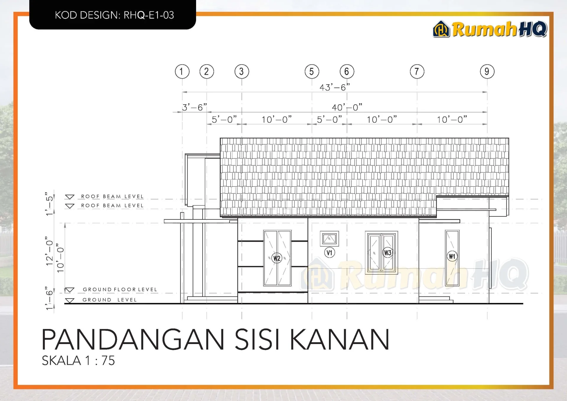 RHQ-E1-03 22 Rekabentuk Design Rumah RHQ E1 03 11