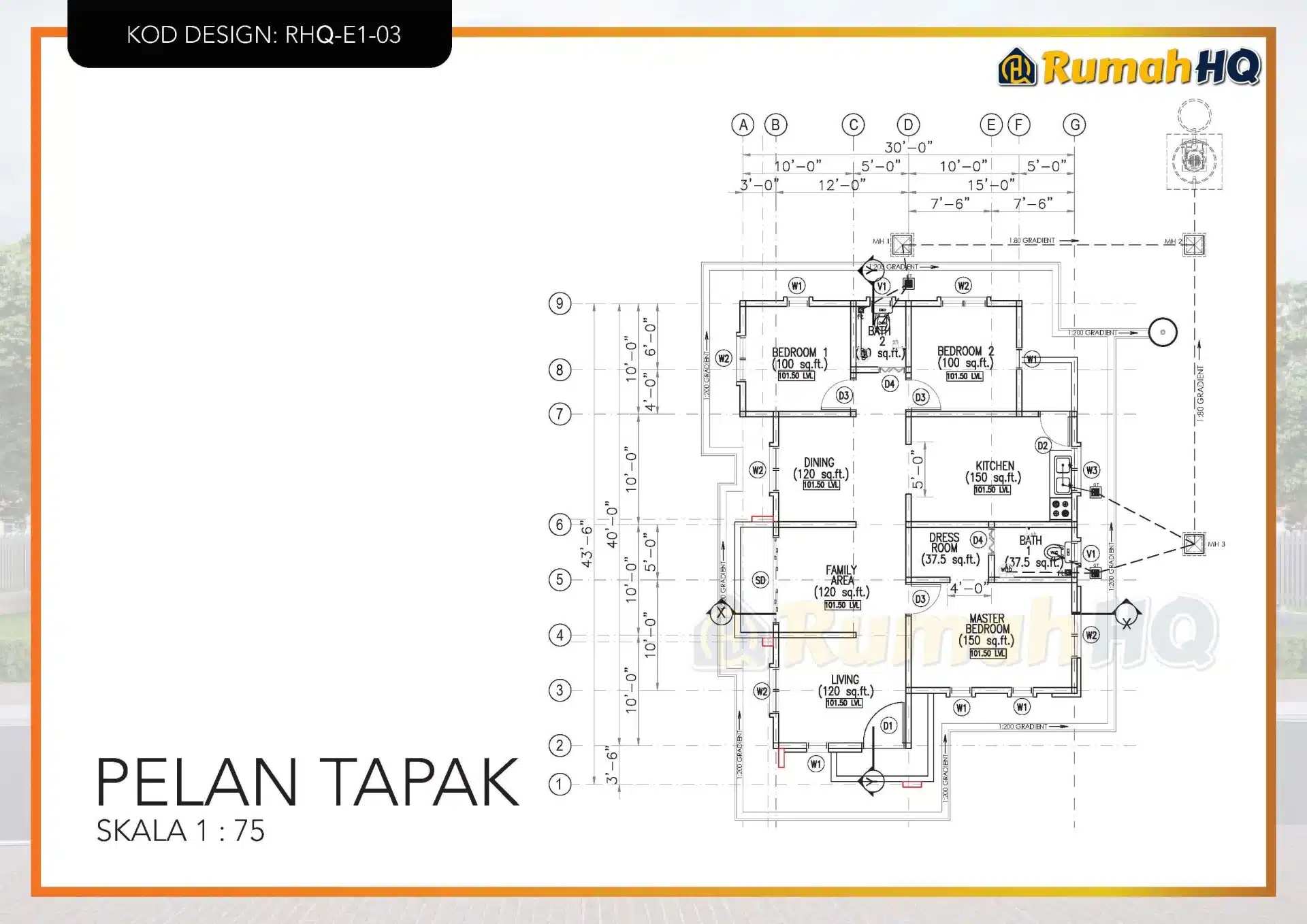 RHQ-E1-03 27 Rekabentuk Design Rumah RHQ E1 03 6
