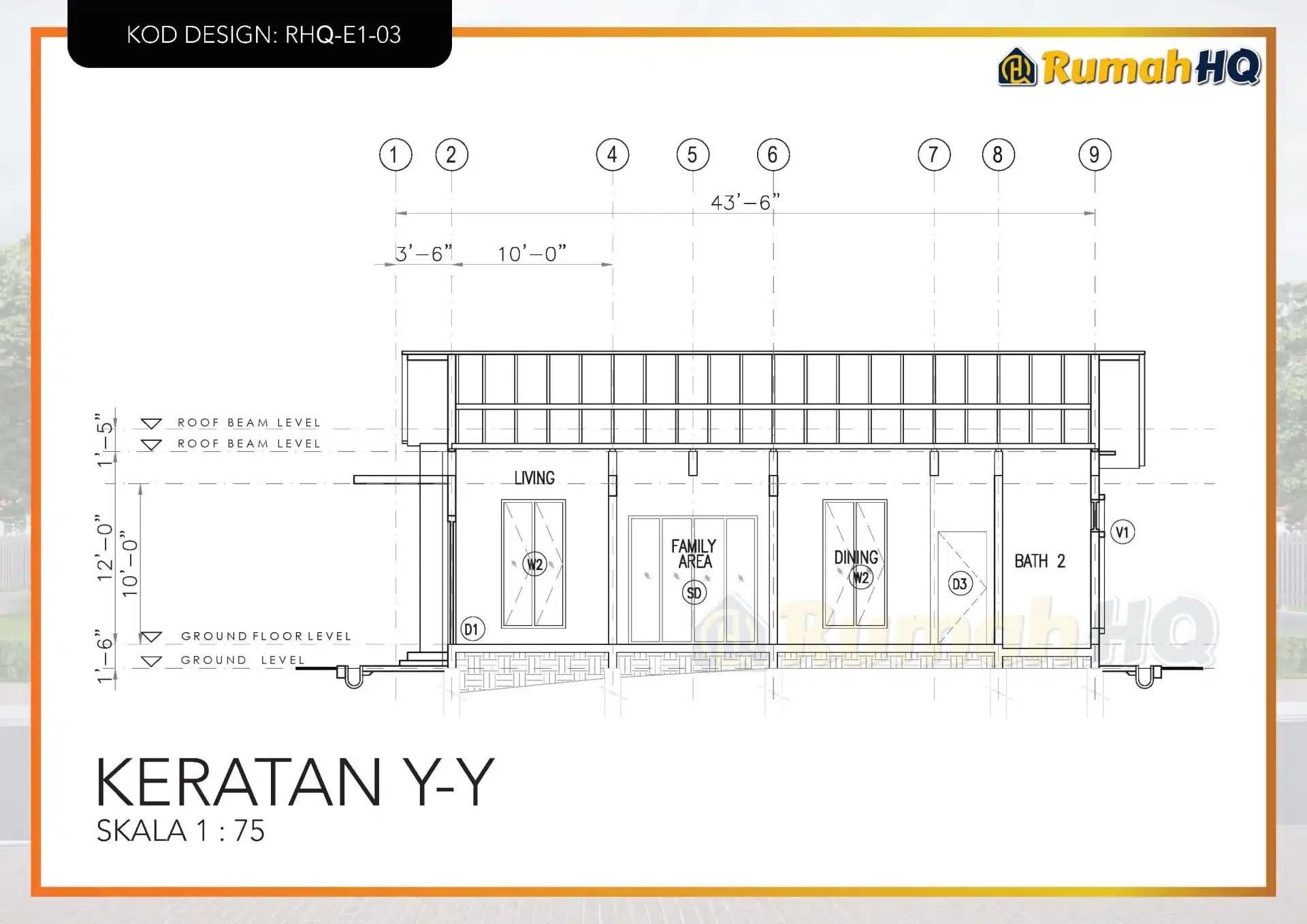 RHQ-E1-03 24 Rekabentuk Design Rumah RHQ E1 03 9
