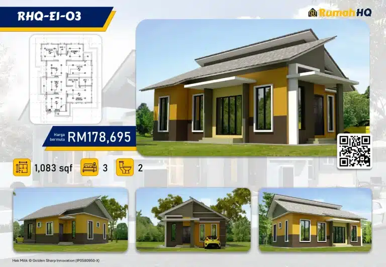 RHQ-E1-03 1 Koleksi Pelan Rumah Banglo RumahHQ 00006